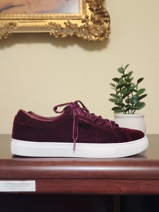 Talbots Shoes - Burgundy Velvet Sneakers
